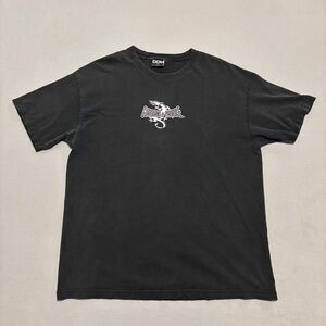 VTG Y2K ODM Guardians Of Paradise T Shirt Size XL Black Dragon Graphic Grunge